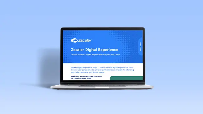 Hoja de datos de Zscaler Digital Experience